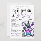 Eat Drink en zijn eng Halloween Party Kaart (Voorkant)