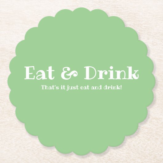 Eat & Drink Fun Kartonnen Onderzetters (Voorkant)