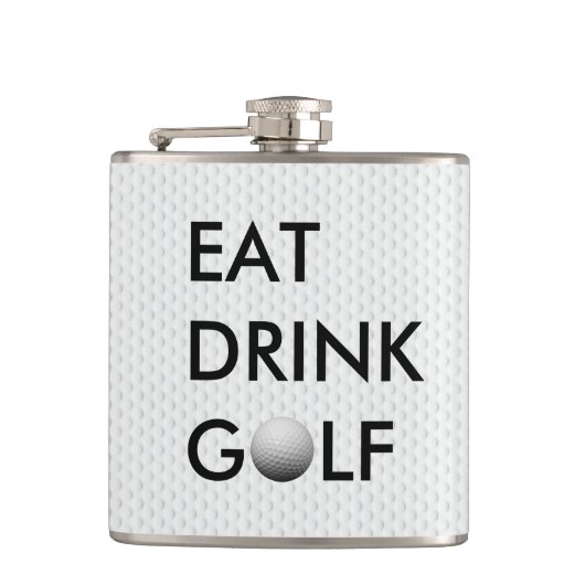 Eat Drink Golfkolf Heupfles (Voorkant)