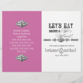 Eat, Drink in Get Married, Formal Wedding Program (Voorkant)