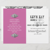 Eat, Drink in Get Married, Formal Wedding Program (Voorkant / Achterkant)