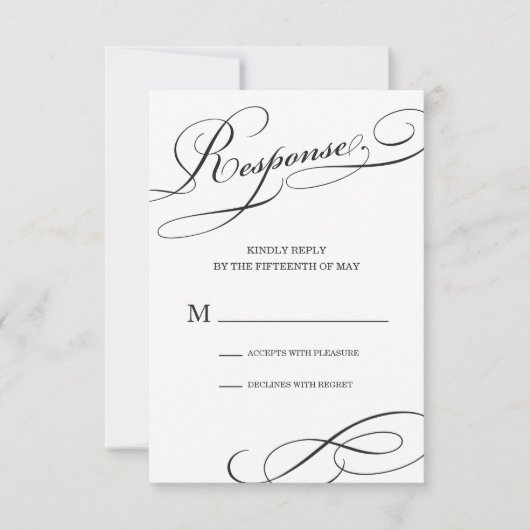 EAT, DRINK IN VERS WIT | RSVP CARD (Voorkant)