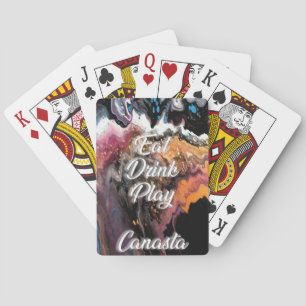 Eat, Drink, Play Canasta Pokerkaarten