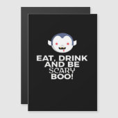 Eat Drink Scary Boo Halloween Design Creative Casu (Voorkant / Achterkant)