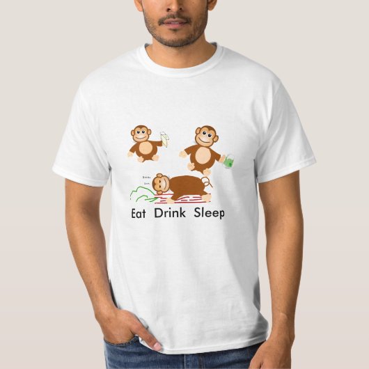 Eat Drink Sleep T-shirt (Voorkant)