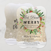 Eat Drink & Wees prettige kerstfeestdagen Kaart (Voorkant / Achterkant)