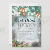 Eat Drink & Wees vrolijk kerstfeest Kaart (Voorkant)