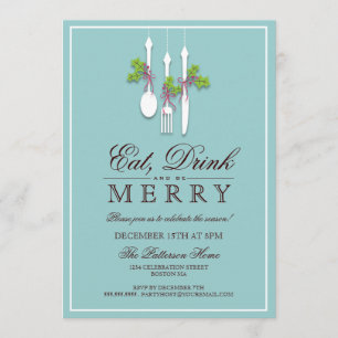 Eat Drink & Wees vrolijk kerstfeest Kaart
