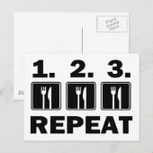 Eat Eat Eat Eat and Repat Briefkaart (Voorkant / Achterkant)