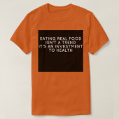 EAT echt eten vandaag Lang T-shirt (Design voorkant)