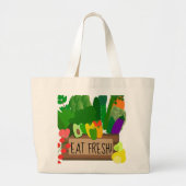 Eat Fresh Jumbo Canvas tas (Voorkant)