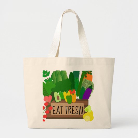 Eat Fresh Jumbo Canvas tas (Voorkant)