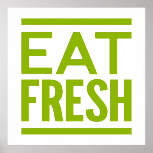 Eat Fresh Poster (Voorkant)