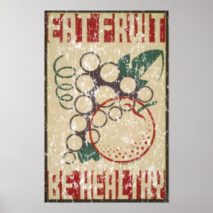Eat Fruit - 1938 - noodlijdend Poster