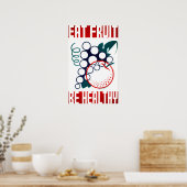 EAT-FRUIT: gezond Amerika, Federaal Kunstproject Poster (Keuken)