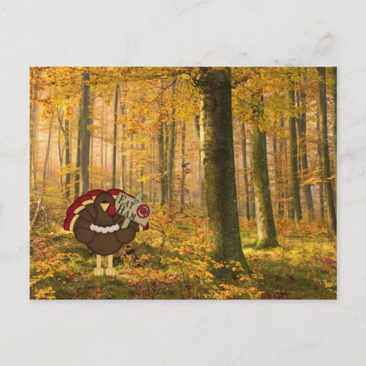 Eat Ham Turkije niet Briefkaart (Voorkant)