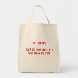 Eat Healthy canvas tas