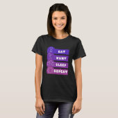 Eat Hunt Sleep Repeat T-shirt (Voorkant volledig)