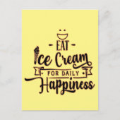 Eat Ice Cream for Daily Happiness-Ice Cream Lover Briefkaart (Voorkant)