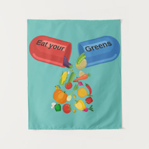 Eat je Greens Veggie Pill Nutrition Healy Food Wandkleed
