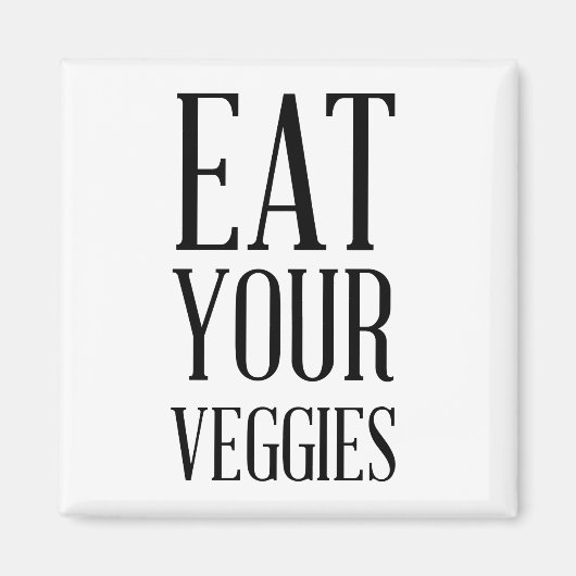 Eat je Veggies Magnet Magneet (Voorkant)