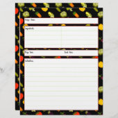 Eat je Veggies Recipsheet (Voorkant / Achterkant)