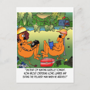 Eat Lumber Delivery Man Briefkaart