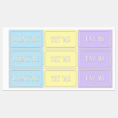 "Eat me, Drink me, probeer me" Wonderland Tea Part Labels (Vel)