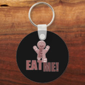 EAT ME! Gingerbrood Man - Rood Sleutelhanger (Voorkant)