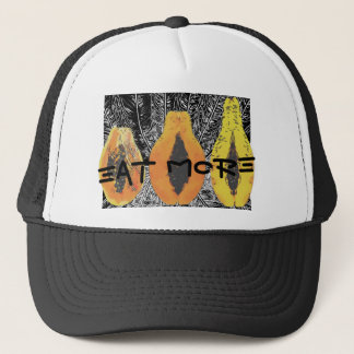 EAT MEER MET KALO BLK/WHT TRUCKER HAT PET