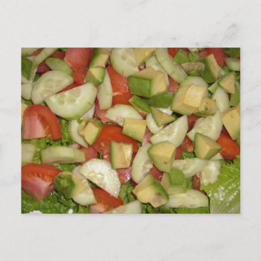 Eat My Salad Briefkaart (Voorkant)