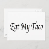 Eat My Taco Briefkaart (Voorkant / Achterkant)