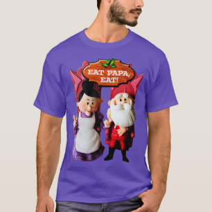 EAT PAPA EAT Mevrouw Claus en de Kerstman T-shirt
