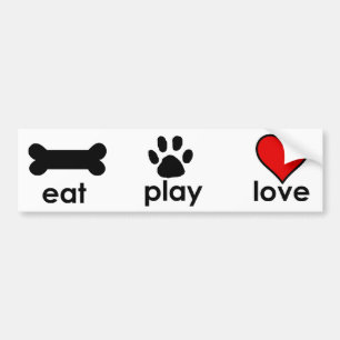 Eat.Play.Love. Bumpersticker