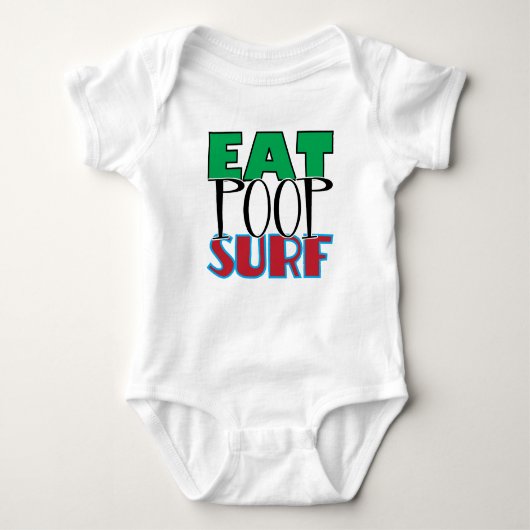 Eat Poop Surf Romper (Voorkant)