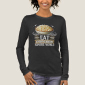 eat popcorn ignore world Tri-Blend shirt (Voorkant)