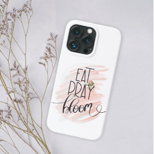 Eat Pray Bloom Pink Rose Monogram Naam iPhone 13 Pro Hoesje