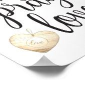 Eat Pray Love Inspirerend Typography Quote Poster (Hoek)