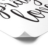 Eat Pray Love Typography Literary Quote Kitchen Poster (Hoek)