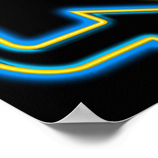 Eat Retro Neon Sign Art Print (Hoek)