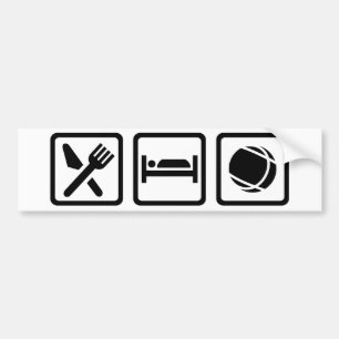 Eat slaap Boule Bumpersticker
