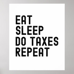 Eat slaap doet belasting op herhaalde ledematen poster