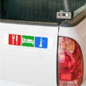 Eat,Slaap,Hookah Bumpersticker (Op Truck)