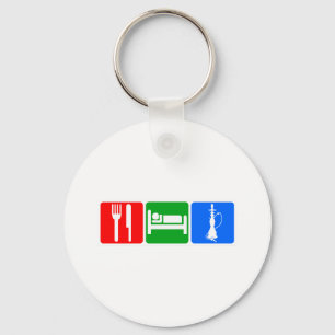 Eat,Slaap,Hookah Sleutelhanger