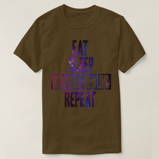 Eat slaap Irish Road Bowling repeat T-shirt (Design voorkant)