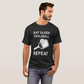 Eat - Slaap - Pickleball - Herhalen T-shirt (Voorkant volledig)