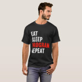Eat Slaap Programma Herhaal Programmeur Web Develo T-shirt (Voorkant volledig)