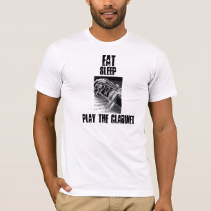 Eat, Slaap, Speel het Clarinet af. T-shirt