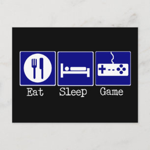 Eat, Slaap, Spel Briefkaart