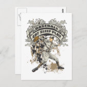 Eat, Slaap, Spel honkbal Briefkaart (Voorkant / Achterkant)